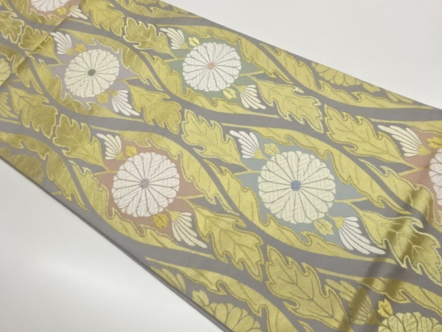 JAPANESE FUKURO OBI / WOVEN KIKU